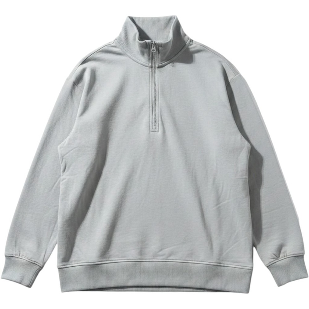 Zella Quarter Zip Pullover XL Sage Green Ribbed‎ Mock Neck Athleisure Gorpcore